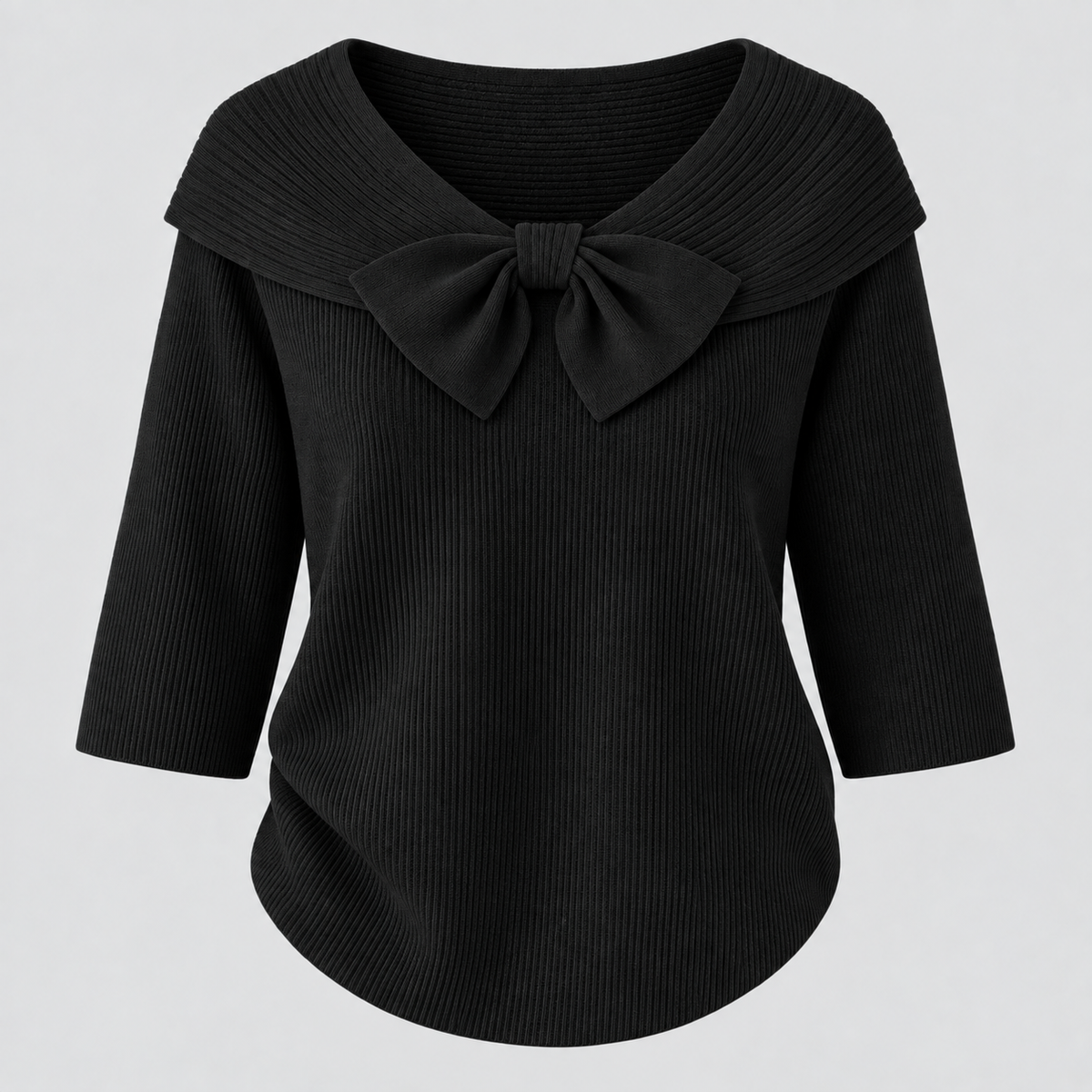 Nœud | Pull en maille à col large