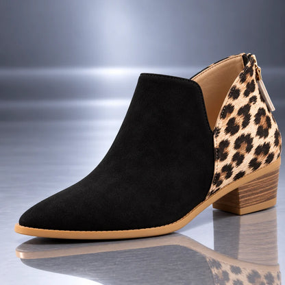 Juliette | Bottines à talon et imprimé léopard