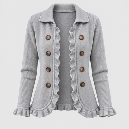 Méribel | Veste en maille à volants