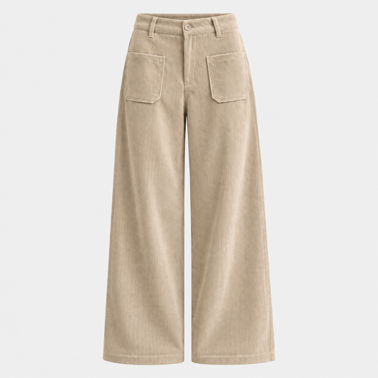 Côtelé | Pantalon Large