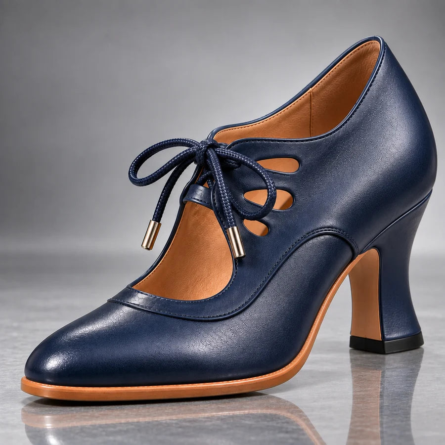 Lisette | Escarpins en cuir à lacets