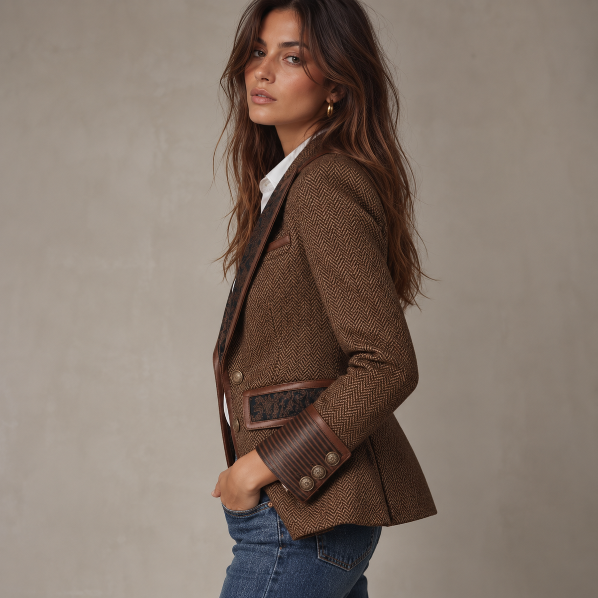 Chantilly | Blazer à chevrons