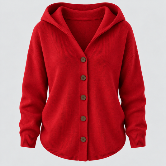 Douceur | Cardigan en maille à capuche