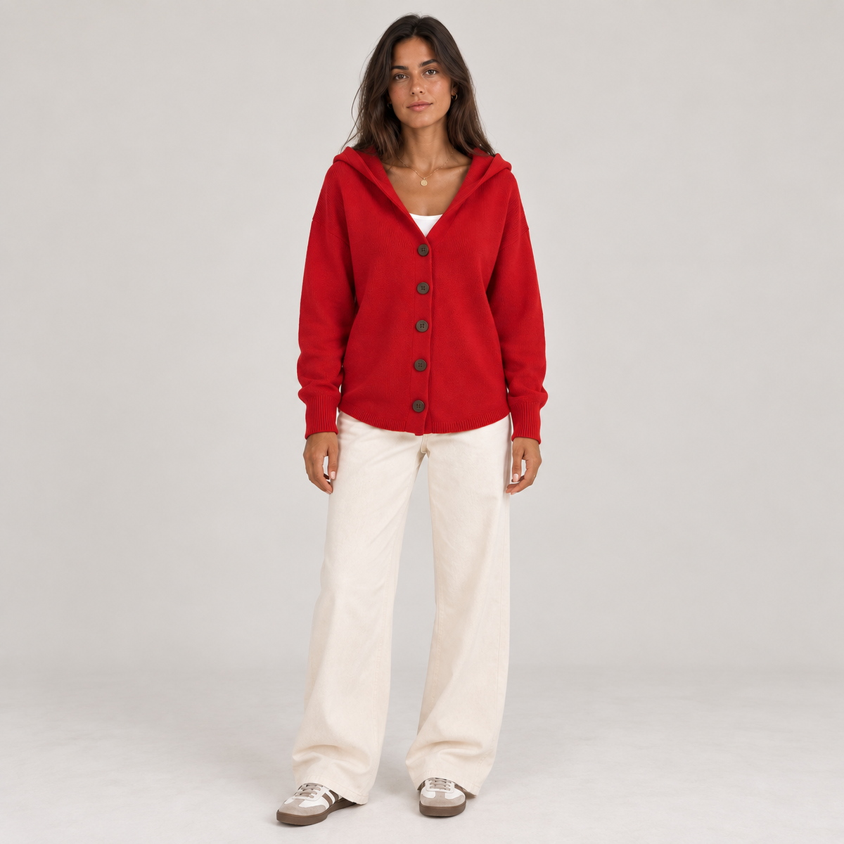 Douceur | Cardigan en Maille à Capuche