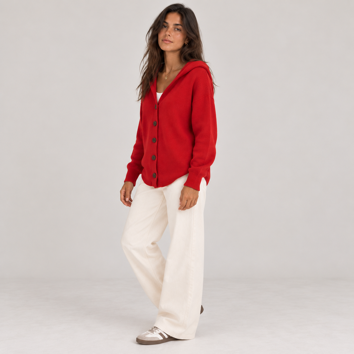 Douceur | Cardigan en Maille à Capuche
