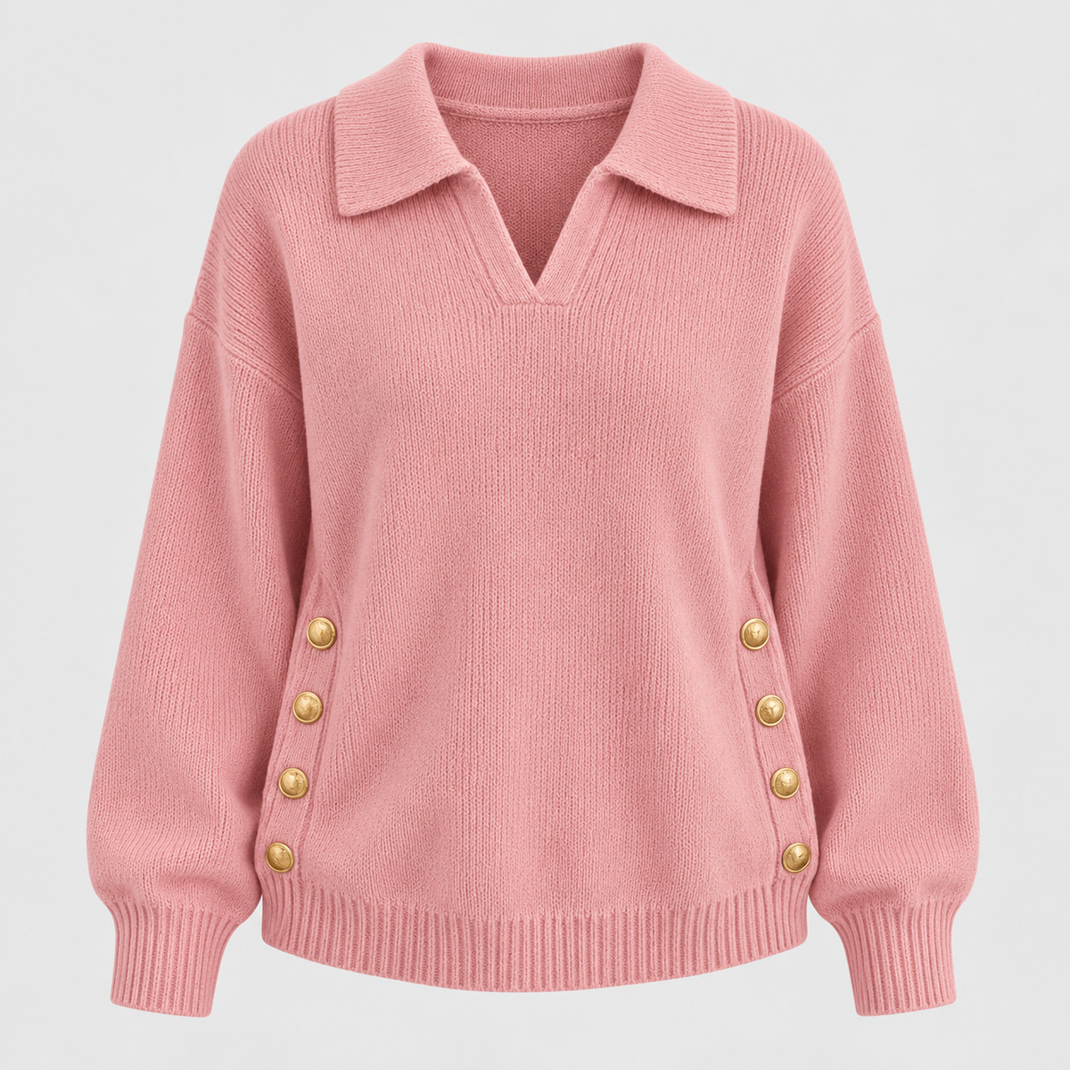 Tresse | Pull en maille à col polo