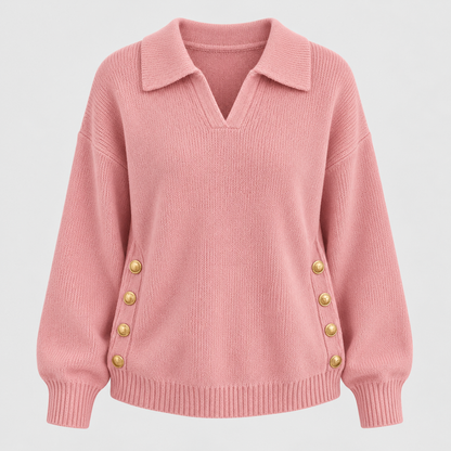 Tresse | Pull en maille à col polo