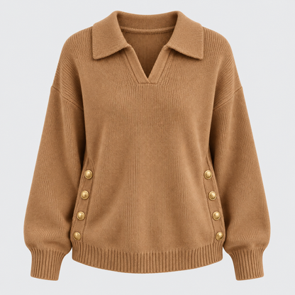 Tresse | Pull en maille à col polo