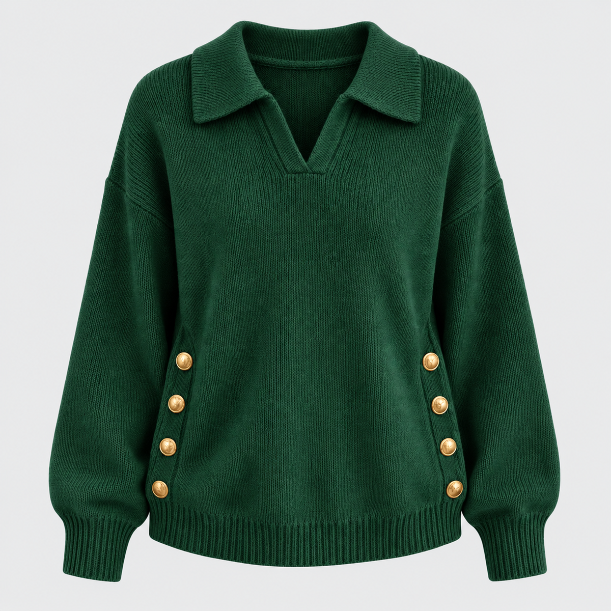 Tresse | Pull en maille à col polo