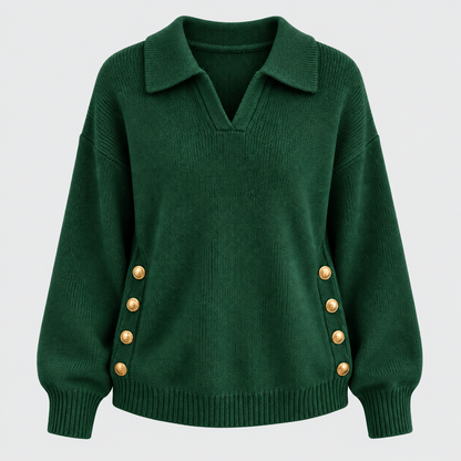Tresse | Pull en maille à col polo