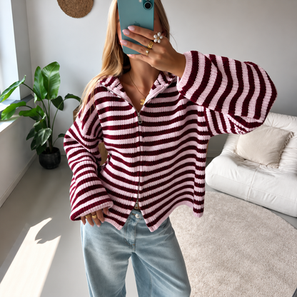 Bonbon | Cardigan zippé en maille